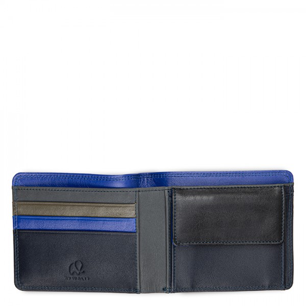 Mywalit Portafoglio da uomo con portamonete e tecnologia RFID Nappa Midnight Duty-free