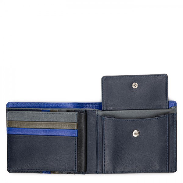 Mywalit Portafoglio da uomo con portamonete e tecnologia RFID Nappa Midnight Duty-free