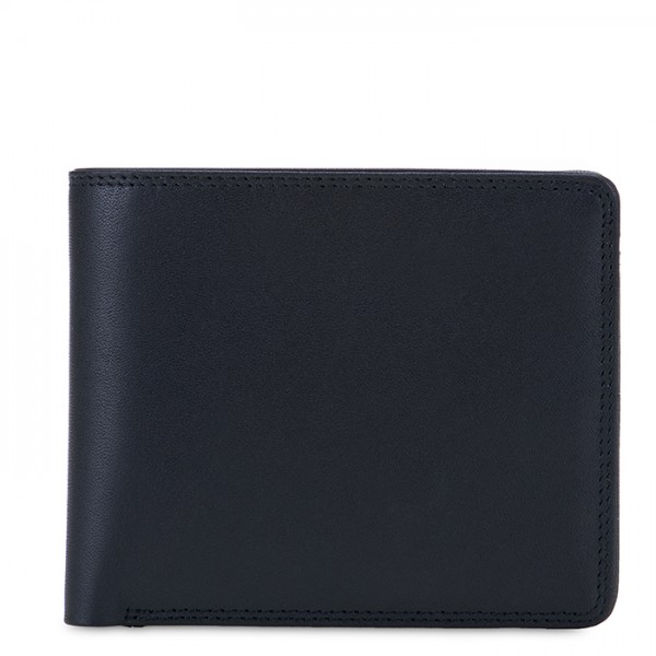 Mywalit Portafoglio da uomo con portamonete e tecnologia RFID Nappa Nero