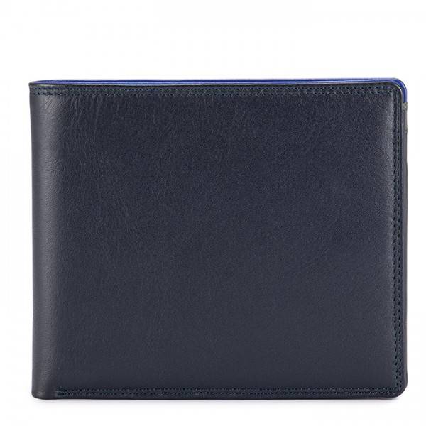 Mywalit Portafoglio da uomo grande con lente e protezione RFID Nappa Midnight