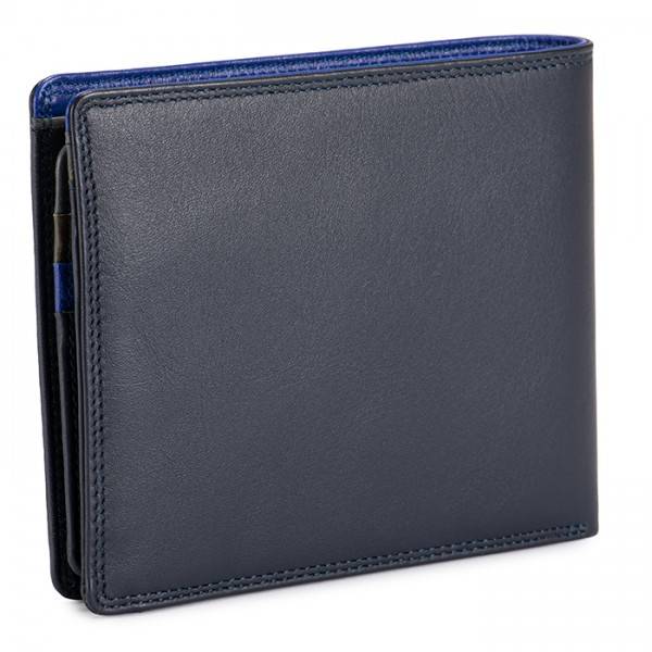 Mywalit Portafoglio da uomo grande con lente e protezione RFID Nappa Midnight Italy