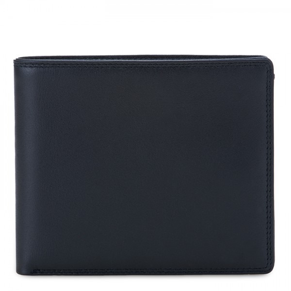 Mywalit Portafoglio da uomo grande con lente e protezione RFID Nappa Nero