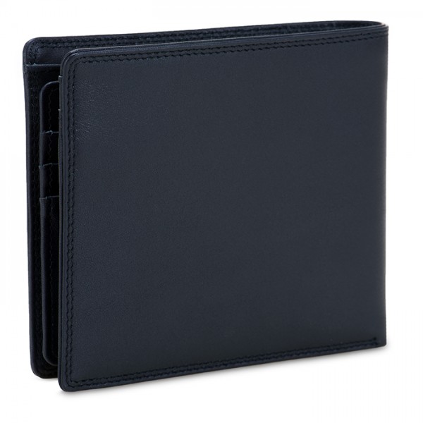 Mywalit Portafoglio da uomo grande con lente e protezione RFID Nappa Nero Italia