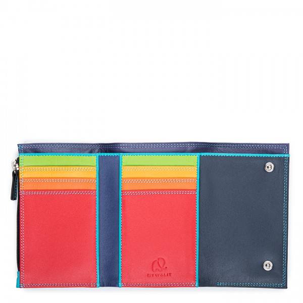 Mywalit Portafoglio da uomo Tri-fold con zip Nappa Black Pace Promozione