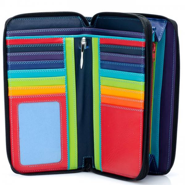 Mywalit Portafoglio con doppia zip grande Black Pace Outlet