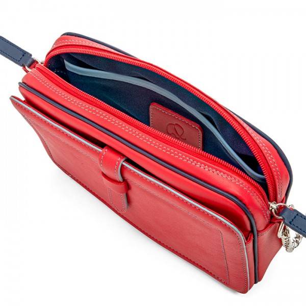 Mywalit Borsa a Tracolla in Pelle Piccola Rosso Negozio
