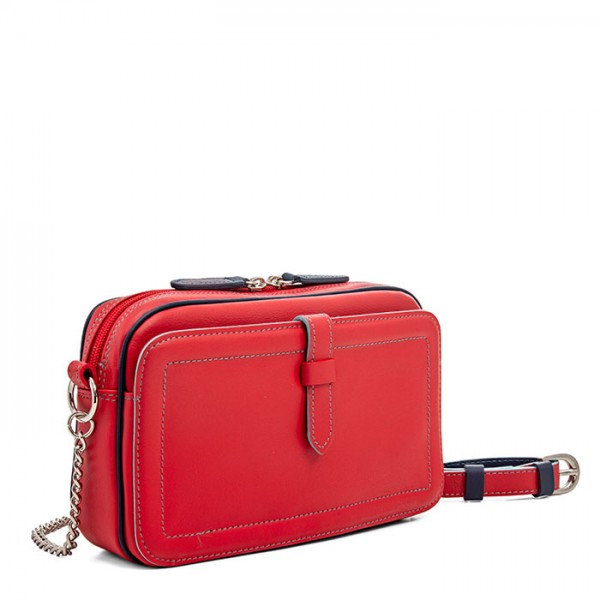 Mywalit Borsa a Tracolla in Pelle Piccola Rosso Negozio