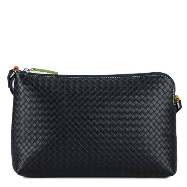 Mywalit Borsa a Tracolla Piccola Linea Embossed Nappa Black Pace Fornitura limitata