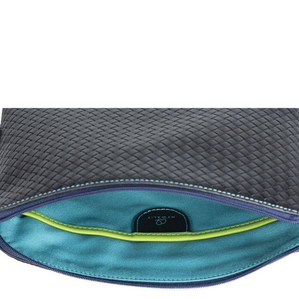 Mywalit Borsa a Tracolla Piccola Linea Embossed Nappa Black Pace Fornitura limitata