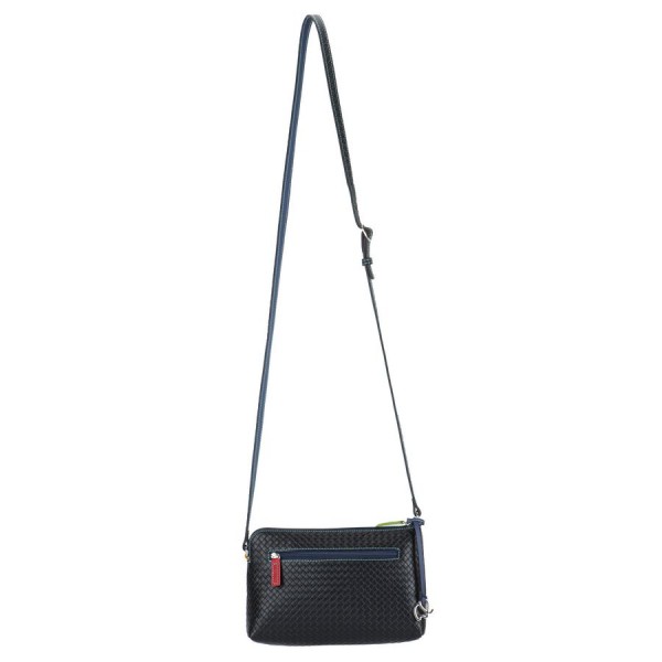 Mywalit Borsa a Tracolla Piccola Linea Embossed Nappa Black Pace Fornitura limitata