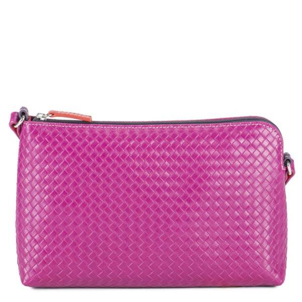 Mywalit Borsa a Tracolla Piccola Linea Embossed Nappa Sangria Multi Shopping online