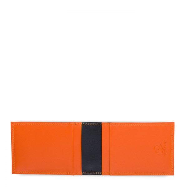 Mywalit Portafoglio da uomo Bi-fold con Portacarte Nero-Arancione Black Friday Prezzi