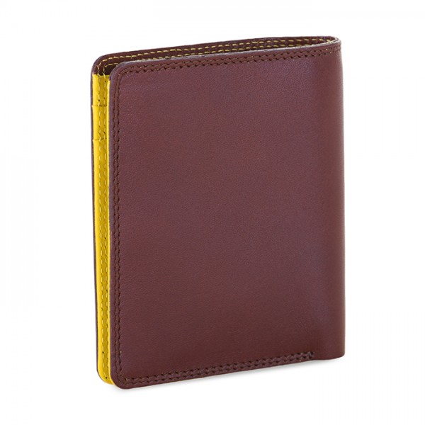 Mywalit Portafoglio da uomo Bi-fold con scomparto estraibile Marrone-Giallo 2025