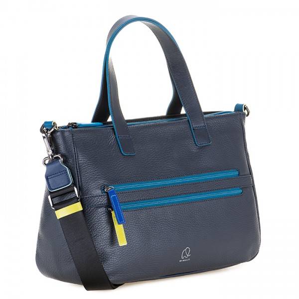 Mywalit Borsa con manici Versilia Blu Italia