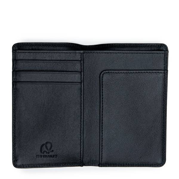Mywalit Portafoglio da uomo Mini Doppio Scomparto Nero Vendite Flash