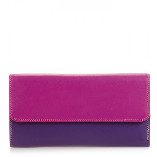 Mywalit Portafoglio a tre ante con zip Sangria Multi
