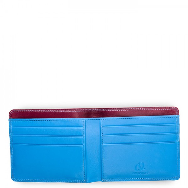 Mywalit Portafoglio da uomo standard E/W con tecnologia RFID Prugna-Celeste