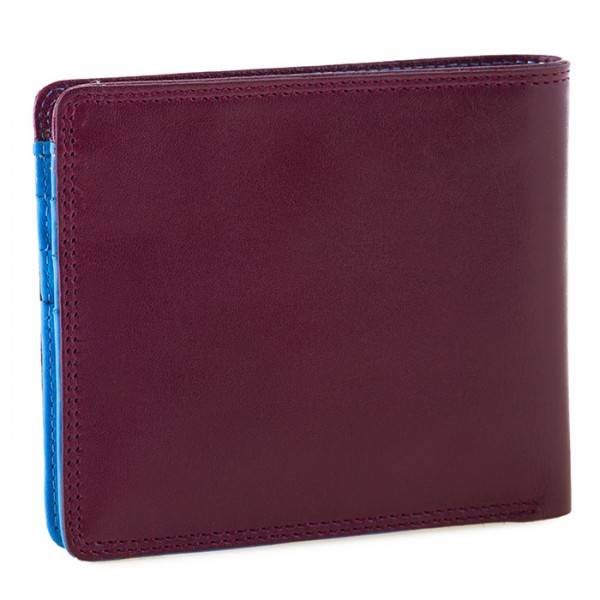 Mywalit Portafoglio da uomo standard E/W con tecnologia RFID Prugna-Celeste Presa