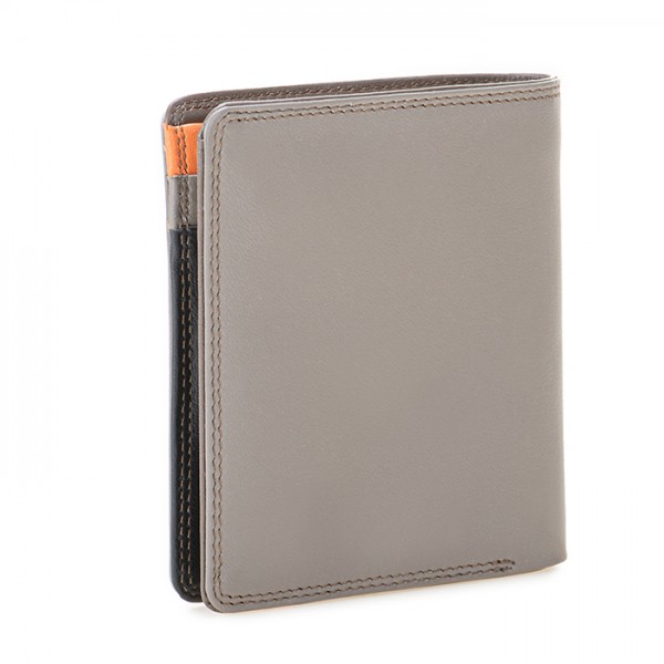 Mywalit Portafoglio da uomo Bi-fold con scomparto estraibile Nappa Fumo In Vendita