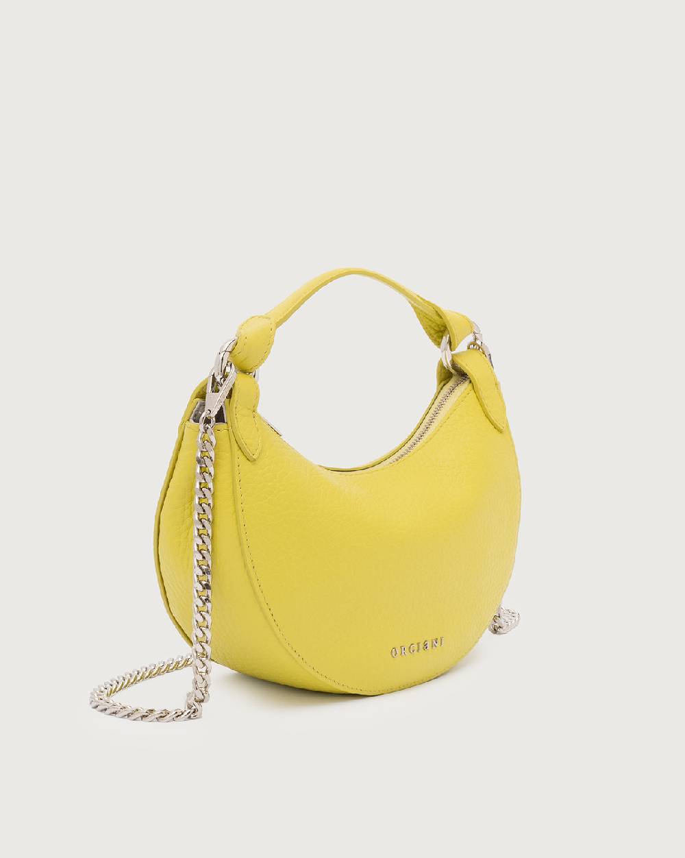 Orciani Mini Bag Dumpling Soft in pelle con tracolla Consegna Veloce