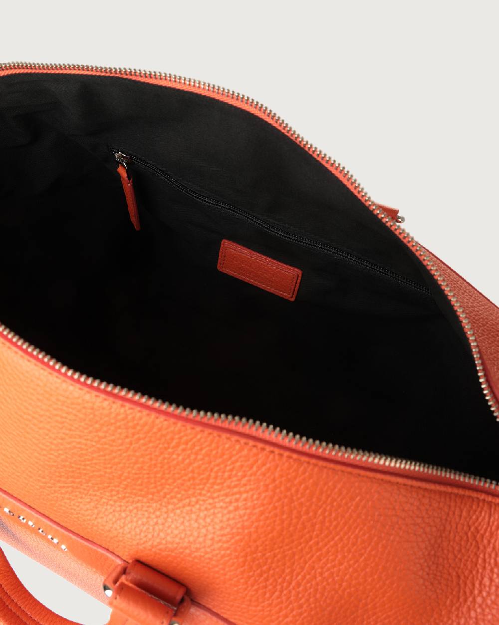 Orciani Borsa a mano e a tracolla grande Micron in pelle Presa