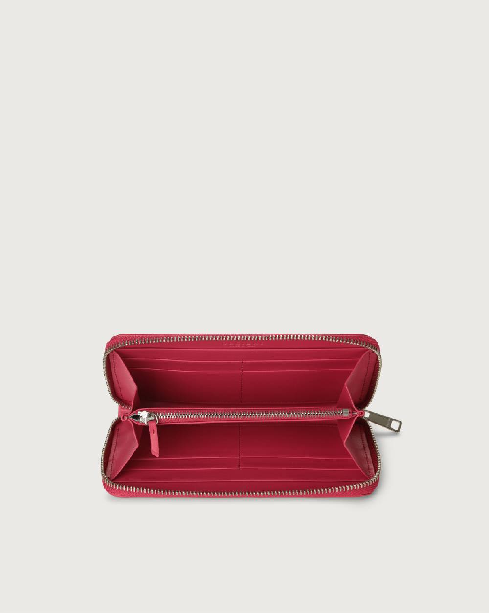 Orciani Portafoglio grande Liberty in pelle con zip Vendite Flash