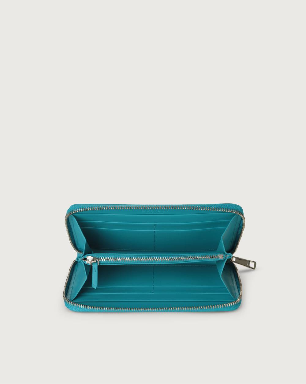 Orciani Portafoglio grande Liberty in pelle con zip Nuova