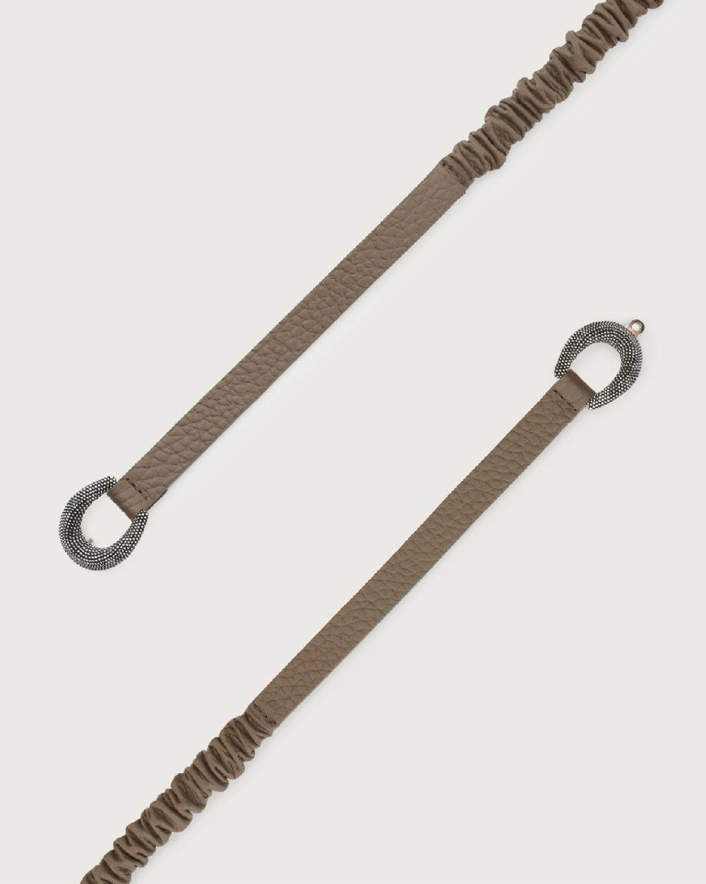 Orciani Cintura Soft in pelle elasticizzata con fibbia ad incastro 1,5 cm Soddisfazione Garantita