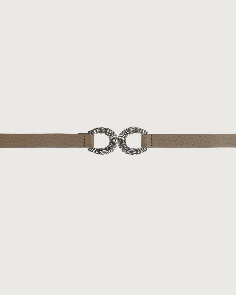 Orciani Cintura Soft in pelle elasticizzata con fibbia ad incastro 1,5 cm Soddisfazione Garantita