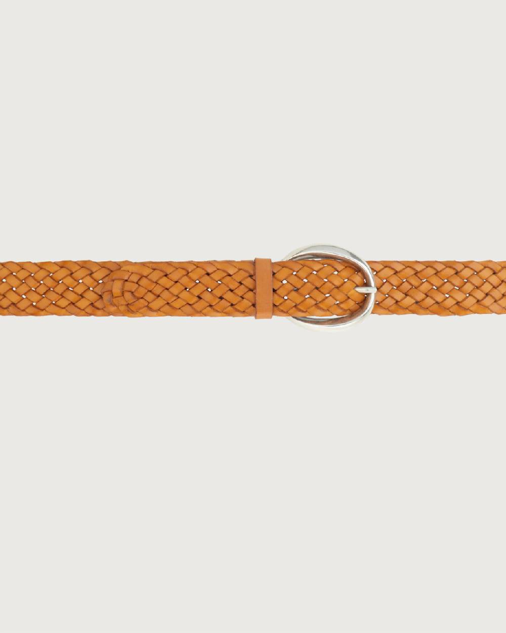 Orciani Cintura intrecciata Masculine in cuoio 3,5 cm Qualità Garantita