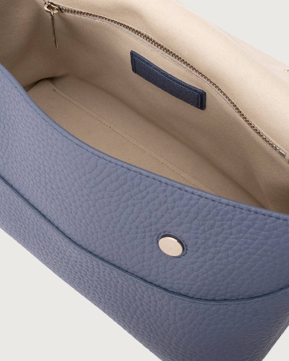 Orciani Borsa a spalla Nana Soft in pelle martellata con tracolla Outlet