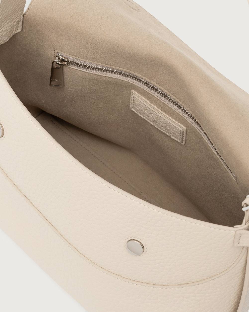 Orciani Borsa a spalla Nana Soft in pelle martellata con tracolla In Vendita