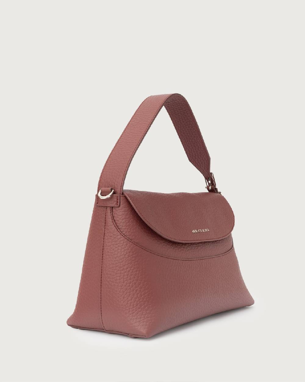 Orciani Borsa a spalla Nana Soft in pelle martellata con tracolla Saldi