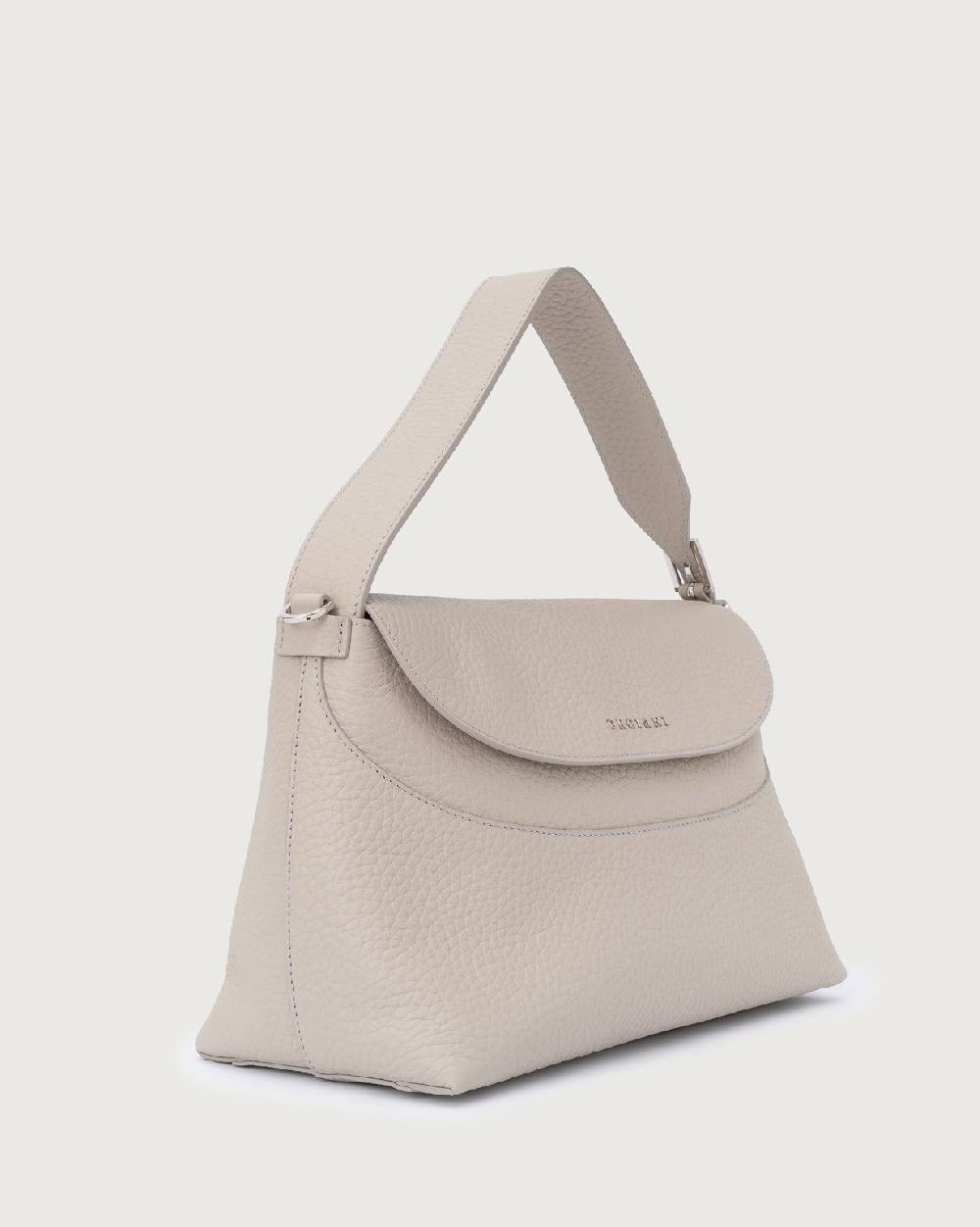 Orciani Borsa a spalla Nana Soft in pelle martellata con tracolla Offerte