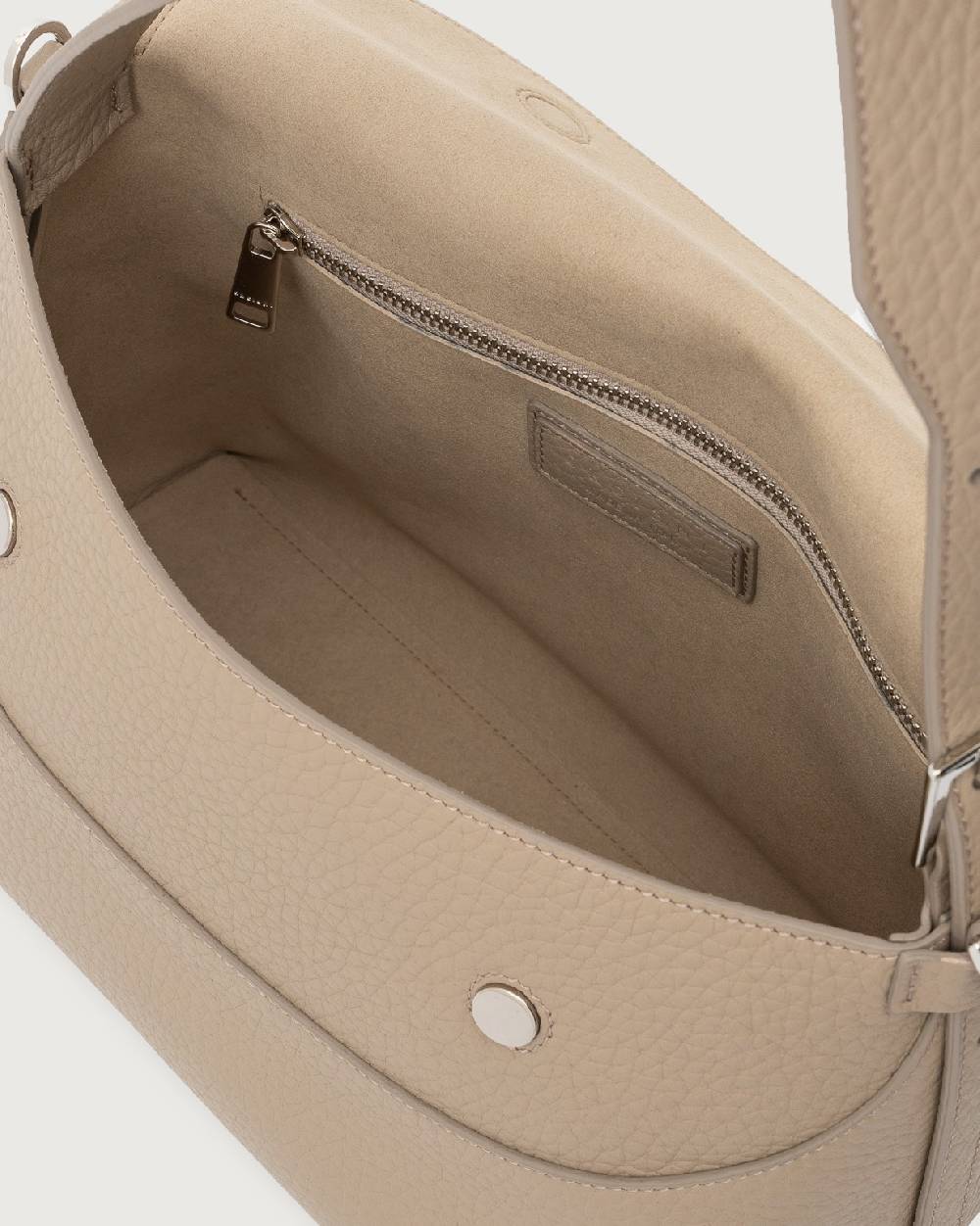 Orciani Borsa a spalla Nana Soft in pelle martellata con tracolla Vendita Economica