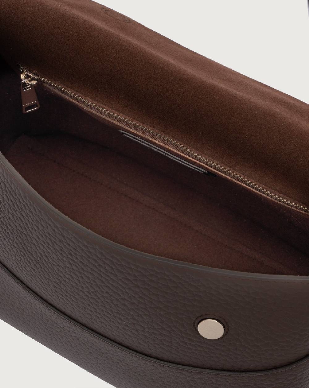 Orciani Borsa a spalla Nana Soft in pelle martellata con tracolla I Più Venduti
