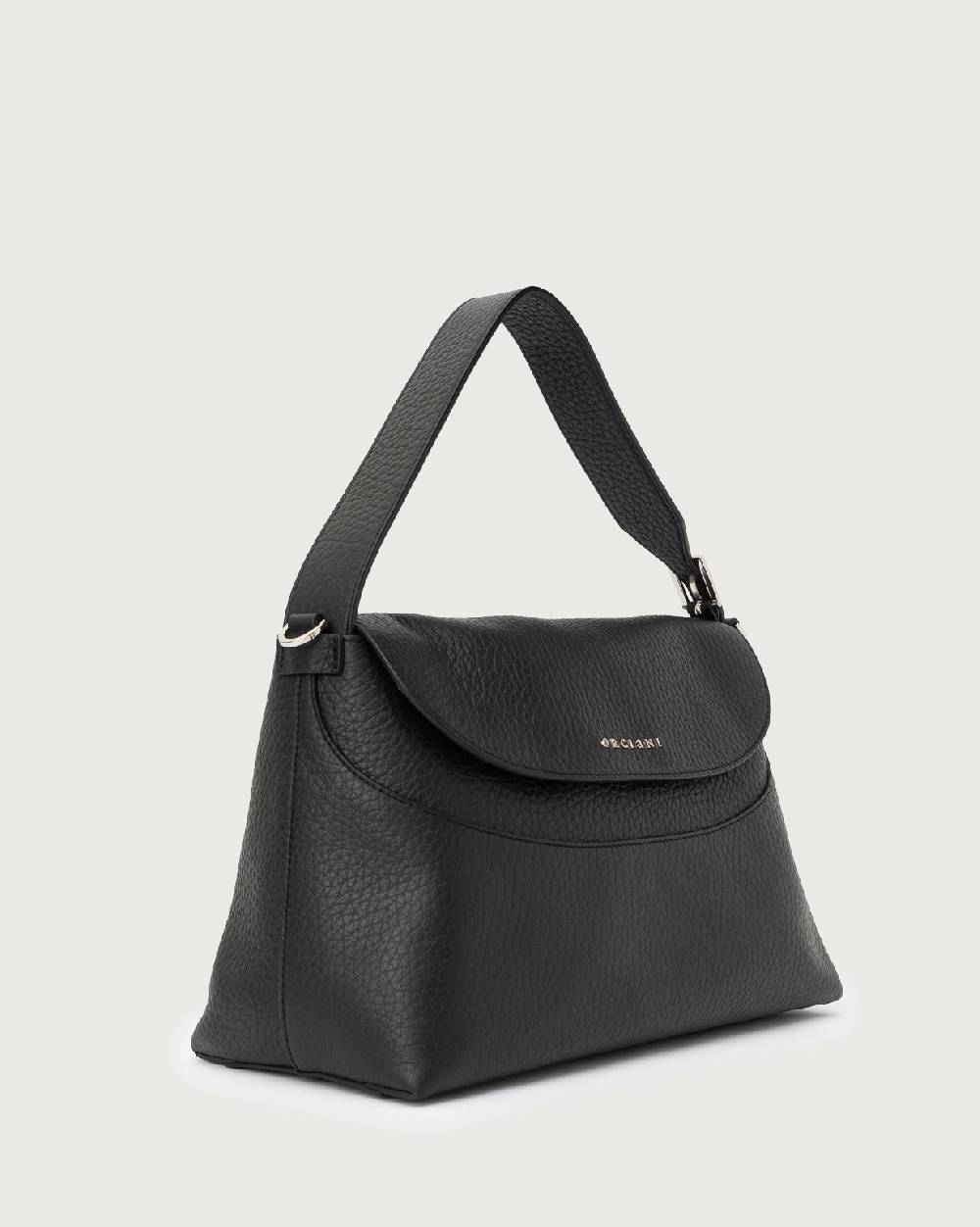 Orciani Borsa a spalla Nana Soft in pelle martellata con tracolla Vendite Flash