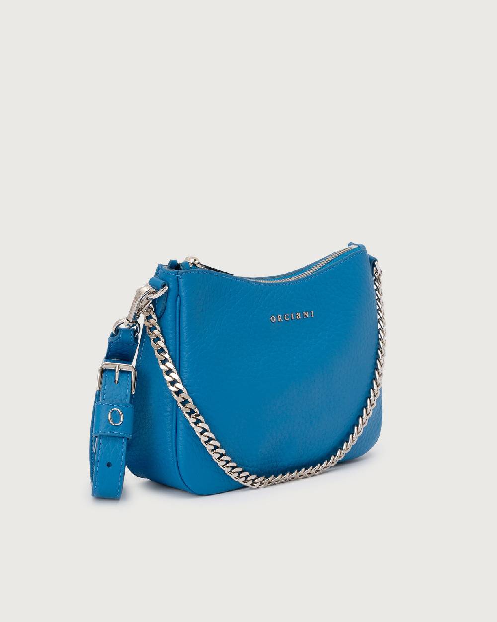 Orciani Borsa crossbody mini New Moon Soft in pelle martellata Promozione