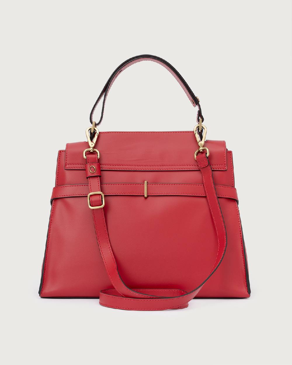 Orciani Borsa Sveva Couture Media a spalla in pelle con tracolla Sottocosto