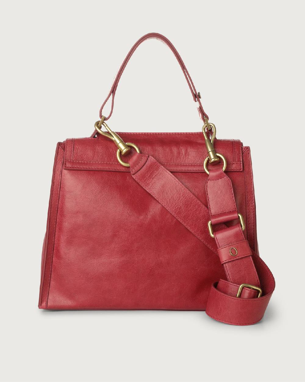 Orciani Borsa Sveva Notturno Media in pelle con tracolla Presa
