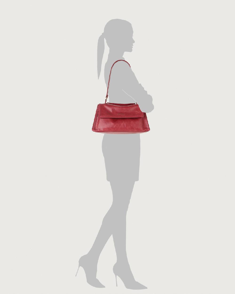 Orciani Borsa Sveva Longuette Notturno in pelle con tracolla Sconto