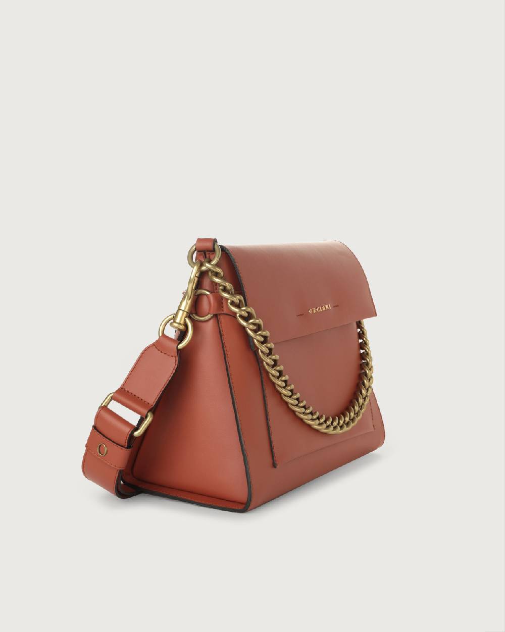 Orciani Borsa a spalla Missy Couture in pelle con catena e tracolla Online