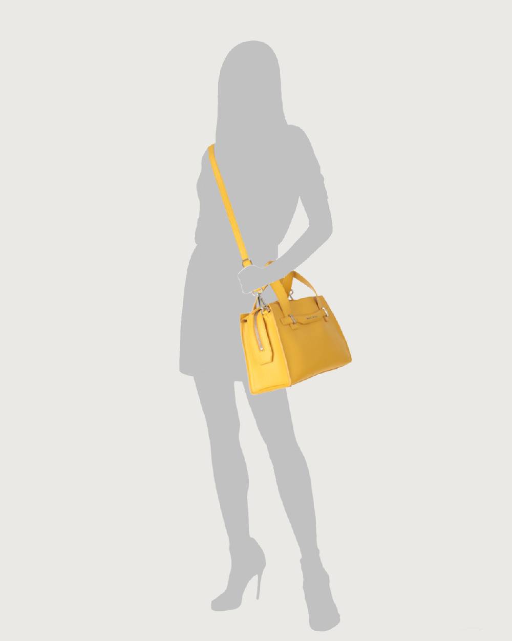Orciani Borsa a mano POSH Medium Premium in pelle con tracolla In Saldo