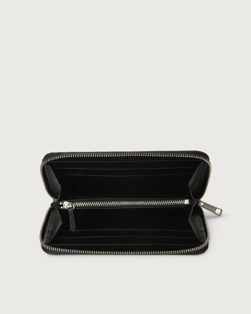 Orciani Portafoglio grande Liberty in pelle con zip Italia
