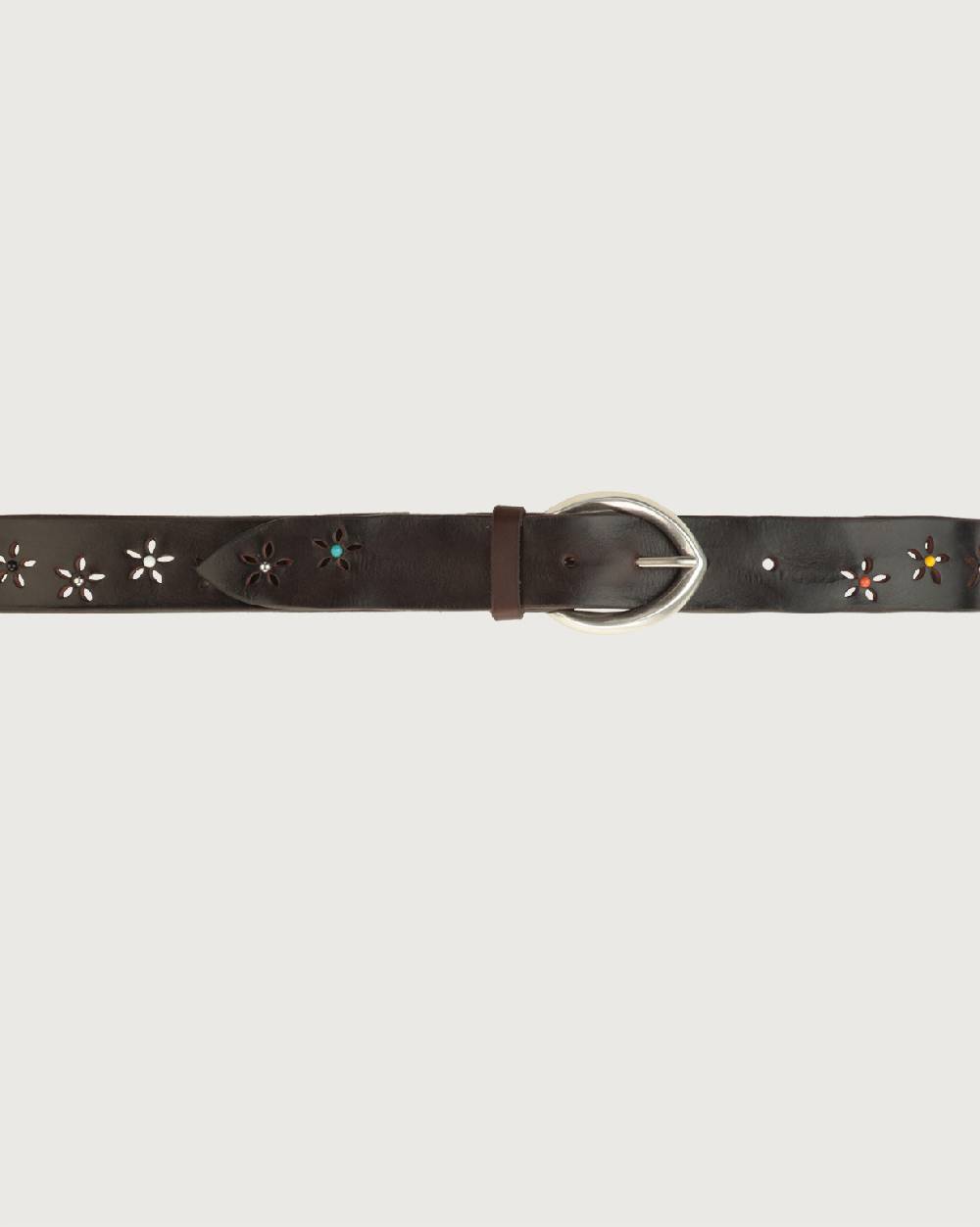 Orciani Cintura Bull Soft B in cuoio con borchie Nuovo