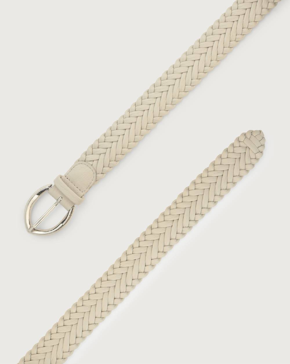 Orciani Cintura intrecciata Sense in pelle 3,5 cm Spedizione Gratuita