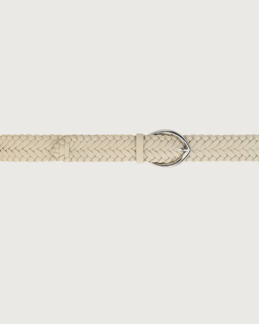 Orciani Cintura intrecciata Sense in pelle 3,5 cm Spedizione Gratuita
