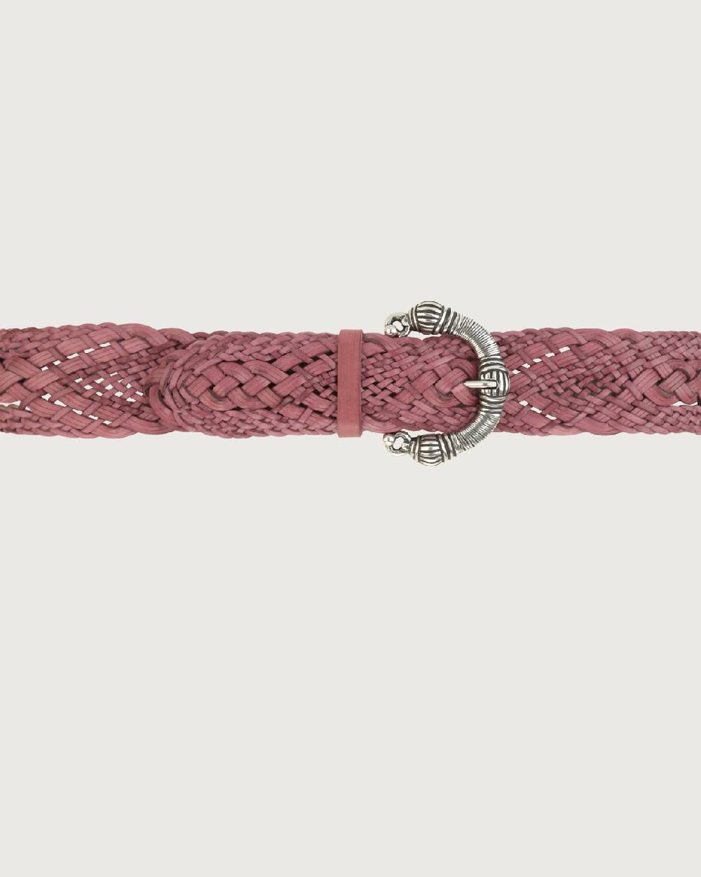 Orciani Cintura intrecciata Masculine in cuoio 5,5 cm Pezzi Unici
