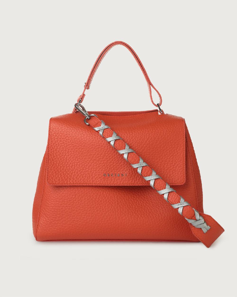 Orciani Tracolla Soft in pelle con intreccio Shopping Online