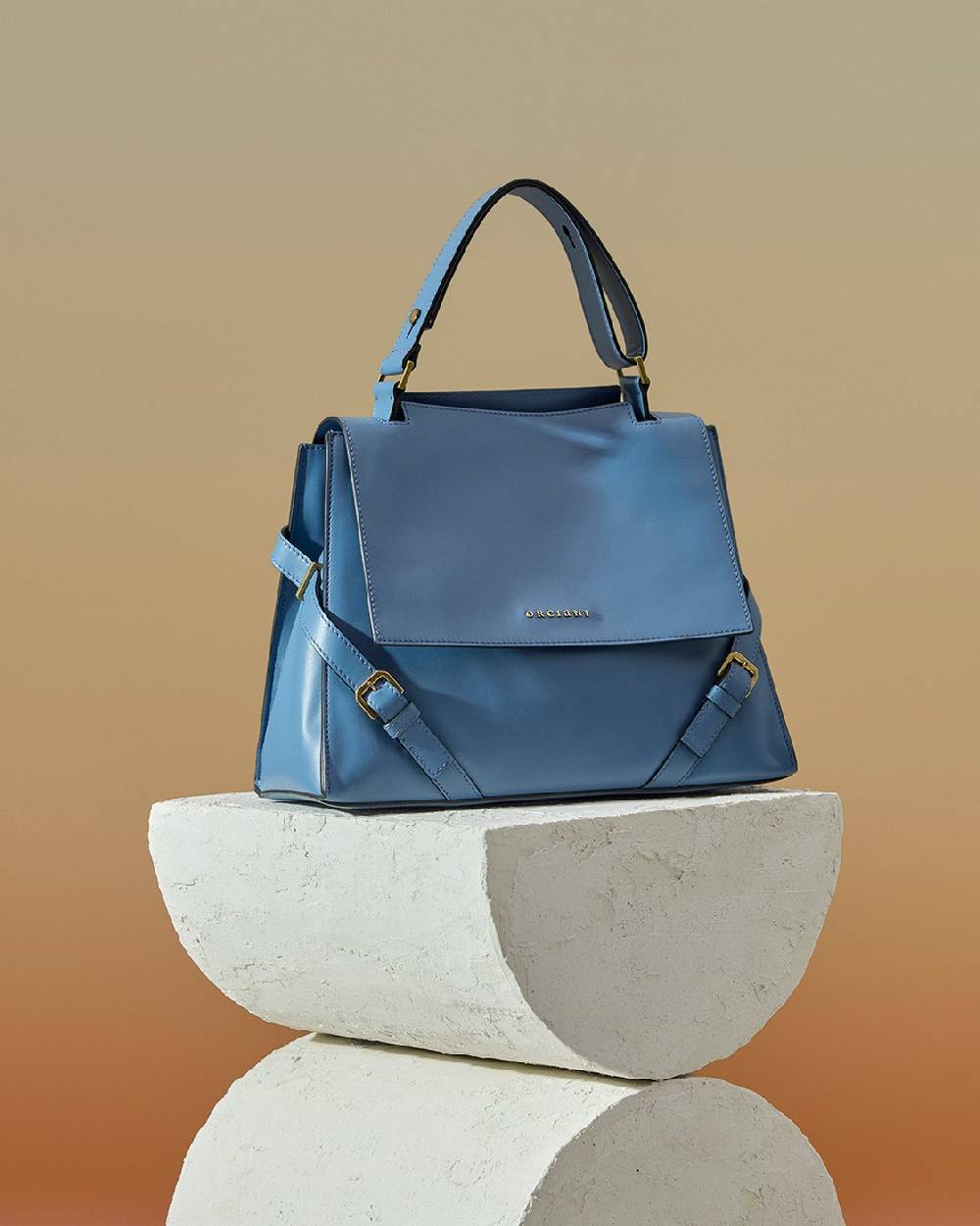 Orciani Borsa Sveva Couture Media a spalla in pelle con tracolla Offerte
